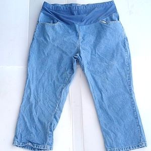 Maternity Announcement Capris Size L 12/14